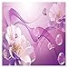 OPNIUNIU murimage Papier Peint Mural imperméable 3D Fantastique Violet Fleur Papillon Mural Salon Salon la télé Stickers de canapé Non Auto-adhésif/Auto-adhésif Papier Peint (Color : Self-Adhesive)