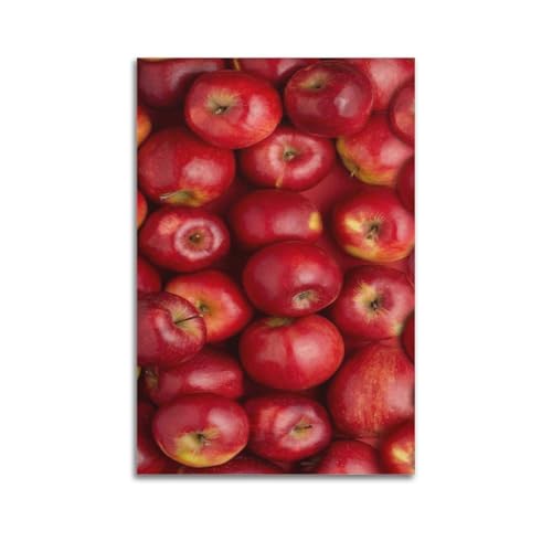 Pommes rouges poster artistique ZHOUKEG déco de cuisine suspendue 60x90