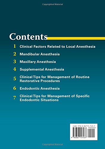 Successful Local Anesthesia for Restorative Dentistry and Endodontics, 2nd Edition