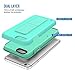 iPhone 6S Plus Case, iPhone 6 Plus Case, ZVEdeng Phone Strap Kickstand Vertical and Horizontal Stand Protective High Impact Defender Dual Layer Case for Apple iPhone 6 Plus / 6s Plus Mint Green