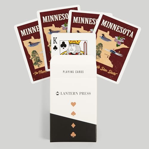 Lantern Press Minnesota, Iconos Estatales, Baraja de 52 Cartas miniatura 6