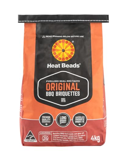 Heat Beads BBQ Briquettes 4 KG – Long Lasting Charcoal for BBQs – Barbecue Charcoal Briquettes