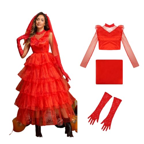 Poboola Women's 80s Halloween Dress Up Cosplay Outfits XL