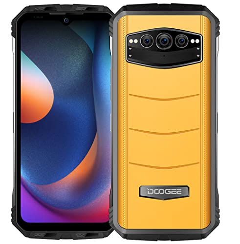 DOOGEE S100 Smartphone Resistente, Triple Cámara 108MP (Visión Nocturna IR 20MP), Helio G99 12GB+256GB, Batería 10800mAh, 6.6' 120Hz FHD+, Android 12 IP68 Móvil Antigolpes, Carga Inalámbrica Naranja