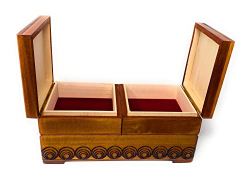 Traditional Handmade Polish Wooden Sewing Keepsake Box #TOP6