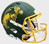 North Dakota State Bison Green Riddell Speed Replica Full Size Football Helmet - New in Riddell Box