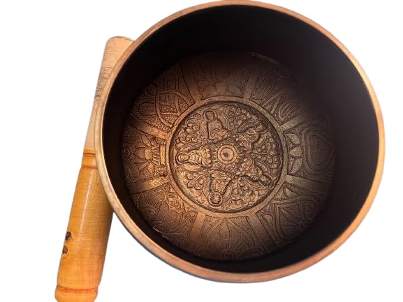 Hand-Painted Tibetan Buddhist Singing Bowl – Meditation Musical I...