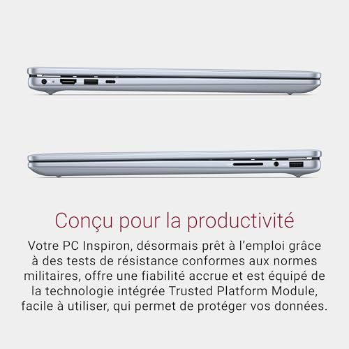 Dell Inspiron 16 Plus 7640 Ordinateur Portable 16'' Écran 2 5K Intel Core i713620H RAM SSD Intel UHD Graphique Windows 11 Home Clavier rétroéclairé AZERTY - vue 8