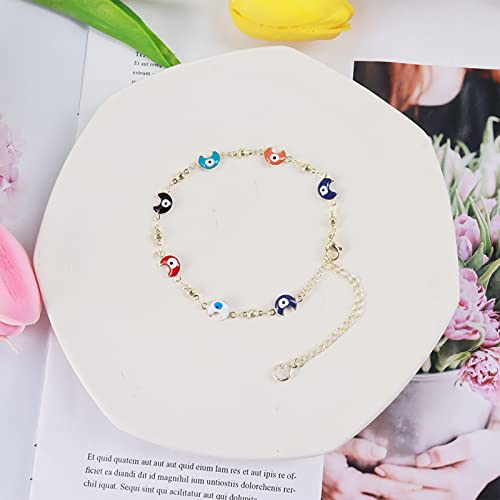 Image of Long tiantian Hand Chain Bracelet Gold Link Finger Ring Slave Bracelet