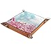 Fleur de pêche Rose en Fleurs Boîte De Rangement pour CD De Carte Jouet Plateau Pliable 4x4cm