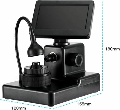 Microscope numérique LCD 50x-1000x avec éclairage LED pour contrôle précis de diamant - 6