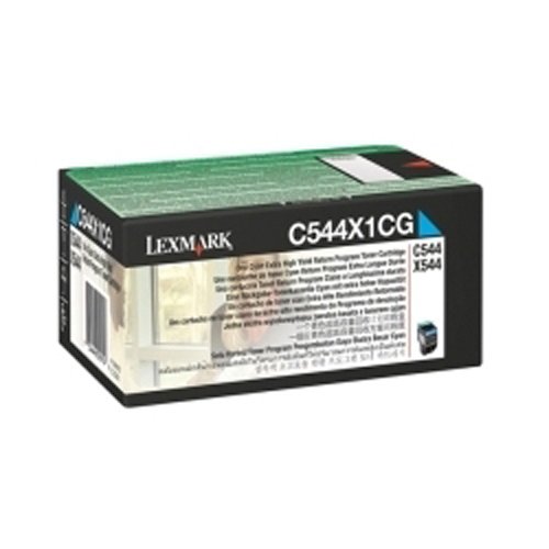 Toner Lexmark X 548 DE bleu C544X1CG cartouche laser d'origine