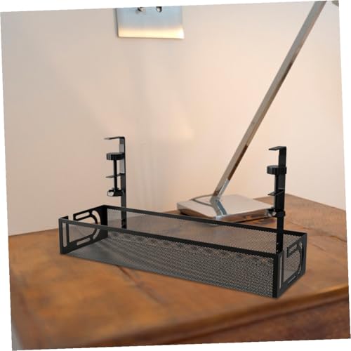 Soporte para Gestión de Cables Bajo Escritorio Organizador de Cables en Tira Negra para Escritorio miniatura 5