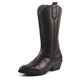 FAUSTO Women Knee Length Side Zipper Closure Pointed...