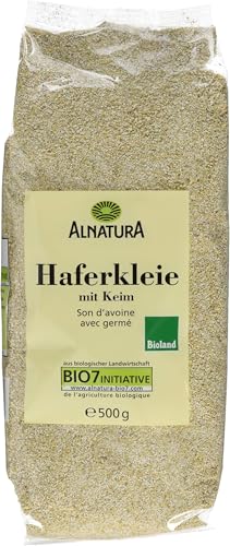 Alnatura Bio Haferkleie mit Keim, 500g (Packung mit 6)