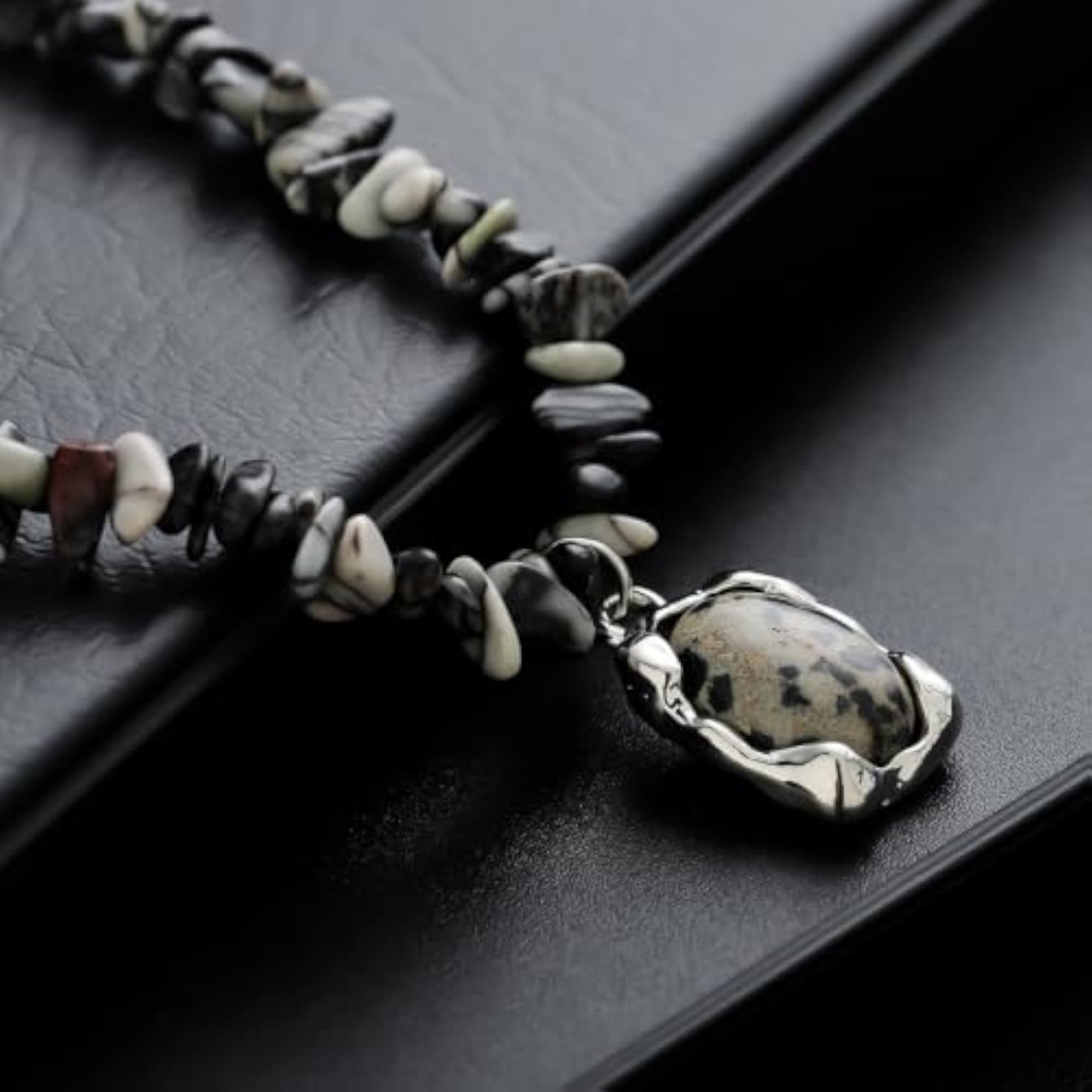 Men's Terra Mosaic Pendant Necklace, Stylish Everyday Accessory