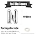 4 Pcs One Balloon Set 40 Inch ONE Letter Balloon and 1 Number Balloon Big Silver Large Balloons for 1st Birthday Decorations Boys Girls Pet
