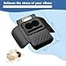 Universal Car Armrest Cushion Organizer, Leather Armrest Cover for Car, 5-in-1 Center Console Cover with Cup Holder, Tissue Box Slot, Mobile Phone Storage Slot, Black