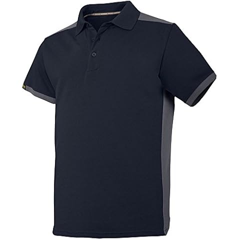 Snickers 27159558007 Size X-Large "All Round Work" Polo Shirt - Navy Blue/Steel Grey Cover