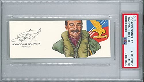 HORACIO MIR GONZALEZ SIGNED CUT SIGNATURE PSA DNA 84883630 FAA M-5 DAGGAR