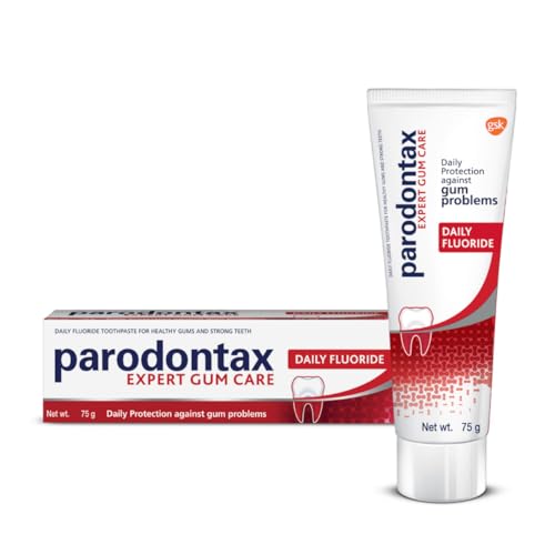 Image of Parodontax Toothpaste Expert Gum Care | Daily Fluoride, Gum Protection Tooth Paste Pack of 1 - 75gm | For Redness, Swelling and Bleeding Gums, Freshness, Reduces Plaque