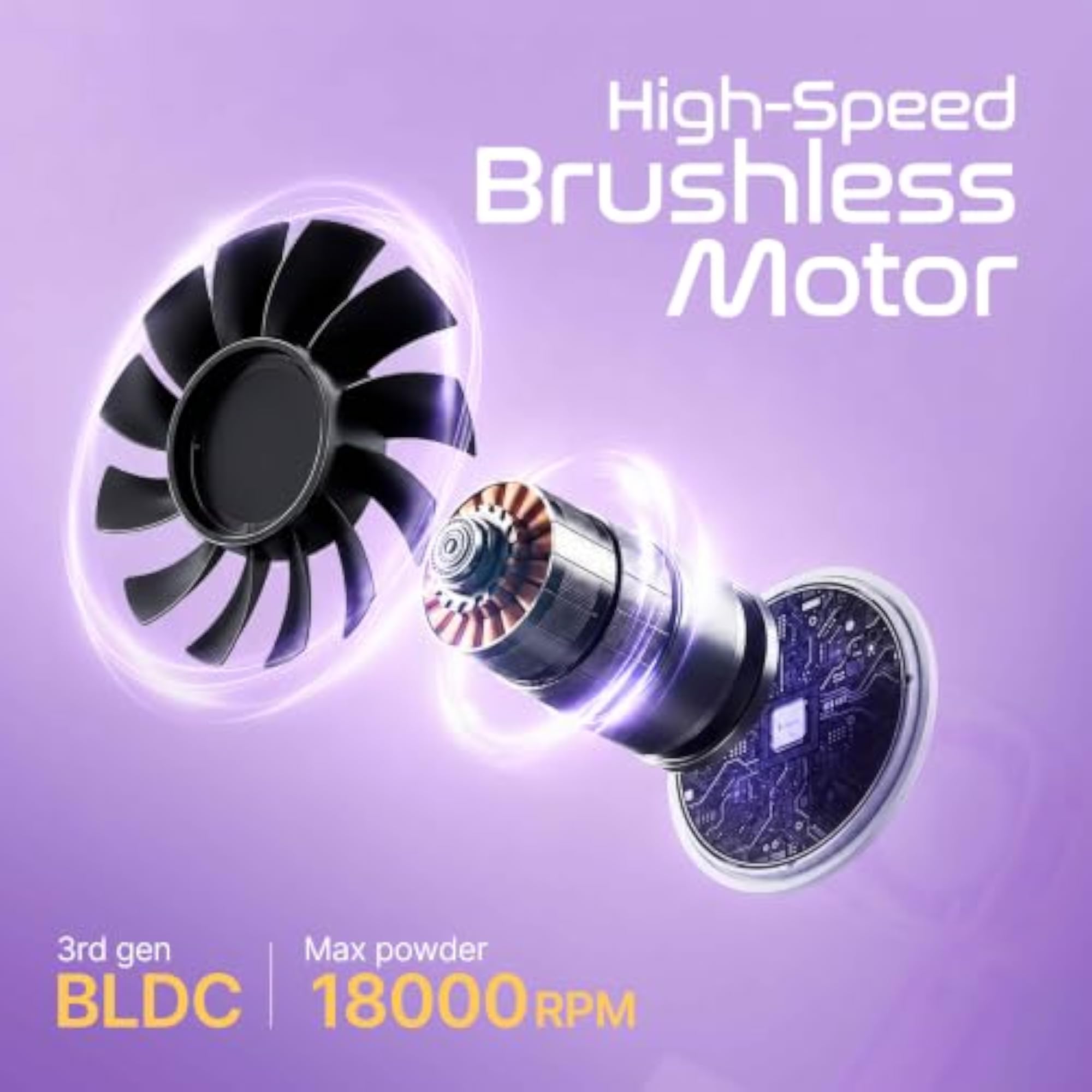 Breezo Foldable Rechargeable Handheld Fan with LED Light