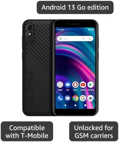 BLU C5L MAX | 2024 | All-Day Battery | GSM Unlocked | 5.7β Display | 16/2GB |US Version | US Warranty | Black - 2