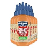 Best Foods Spread and Dressing For Burgers, Salads, Sandwiches and more Creamy Sriracha Squeeze Bottle 9 Fl Oz, Pack of 6