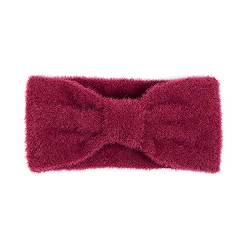 Eitex Damen Stirnband mit Schleifenmuster geflochten mit Perlen Glitzer Leopard oder Uni Gestrickt Stirnband Häkelarbeit Schleife Design Winter Kopfband Haarband Trend 2019 (S06) Cover