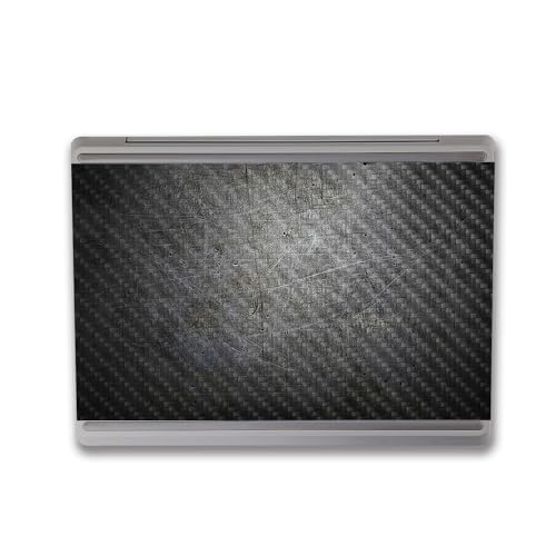 Image of MightySkins Carbon Fiber Skin Compatible with Microsoft Surface Laptop Go 3 (2023) Full Wrap Kit - Scratched Up | Protective, Durable Textured Carbon Fiber Finish | Made in The USA