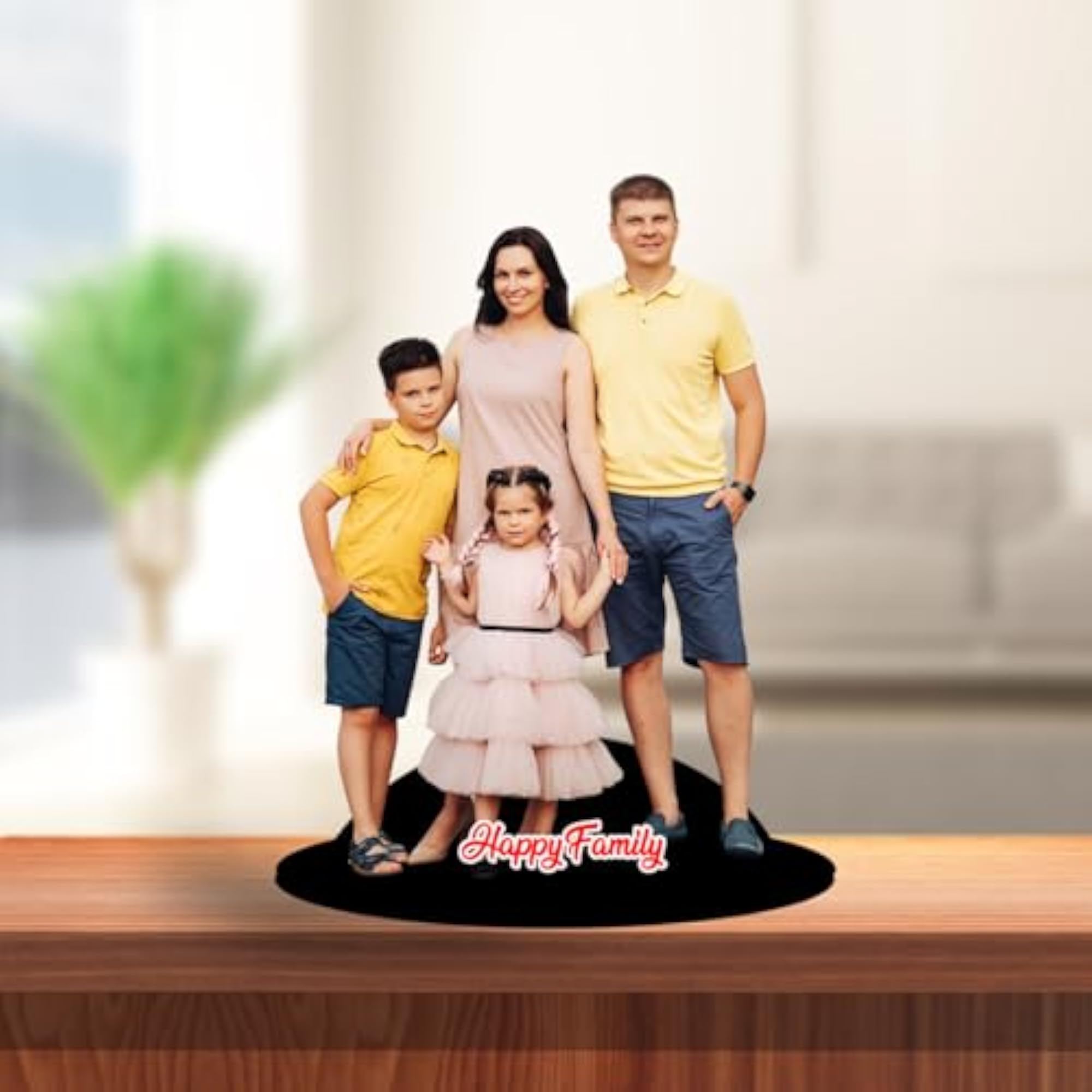 Customized Cutout Photo Frame, Unique Table Top Decor