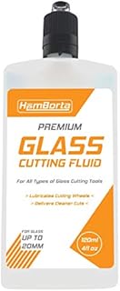 HemBorta® Glass Cutting Oil 120ml 4 Fl Oz - Professional Glass Cutter Oil for Glass Cutters & Bottle Cutter Lubricant, Use Glass Cutting Fluid on Glass Panes, Mirrors, Glass Tiles & Stained Glasses