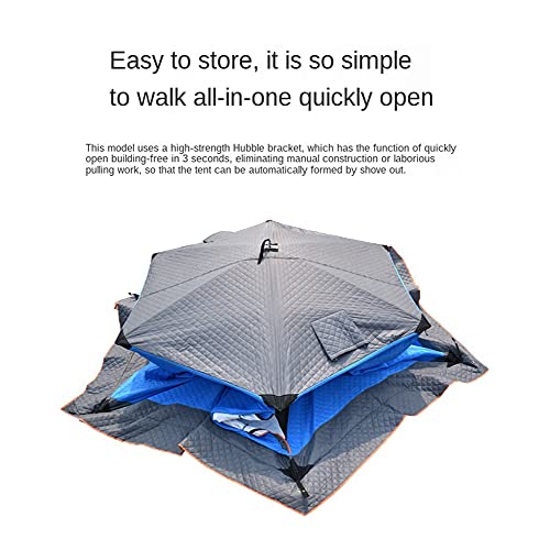 Carpa para pesca en hielo invierno para 5-8 personas azul miniatura 5
