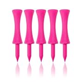 ECADDIE 59mm Pink Tees (100 Pack) Pink Tees Golf Driver Tees, Durable High Visibility Castle Golf Tees Plastic for Practice at the Driving Range, Long Golf Tees for Driver