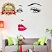 PREMIUM Wall Quotes Decal From Wall Makers. inspirational wall decals. Best Eco-friendly, BSCI and SGS Approved. Bring Your Walls to Life with A Vision for Décor Now! (Eyes/Lips Pink)