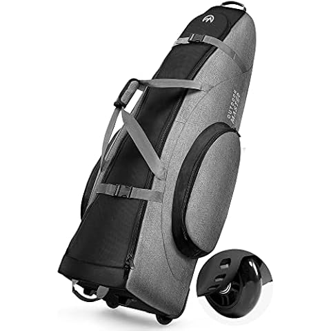 OutdoorMaster Golf Travel Bag with Wheels Cover