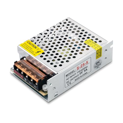 Image of HPMN 5V 5A Power Supply AC 100-240V to DC 5 Volt 5 Amp 25W for CCTV Camera