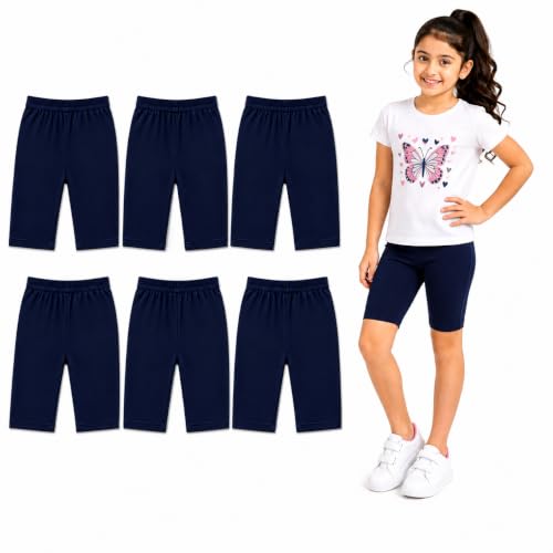 Image of MERIDA Cotton Cycling Shorts for Girl's (Pack of 6)