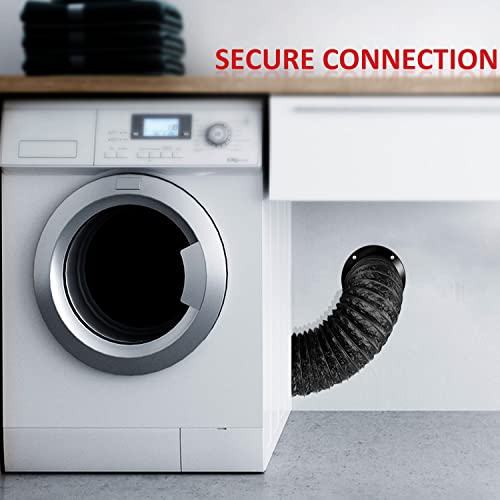 Cuchiilo 2-Pack 6 Inch Duct 8 Feet Non-Insulated Flexible Air Ducting 4 Layer Heavy Duty Pvc Aluminum Black Duct Hose #TOP1