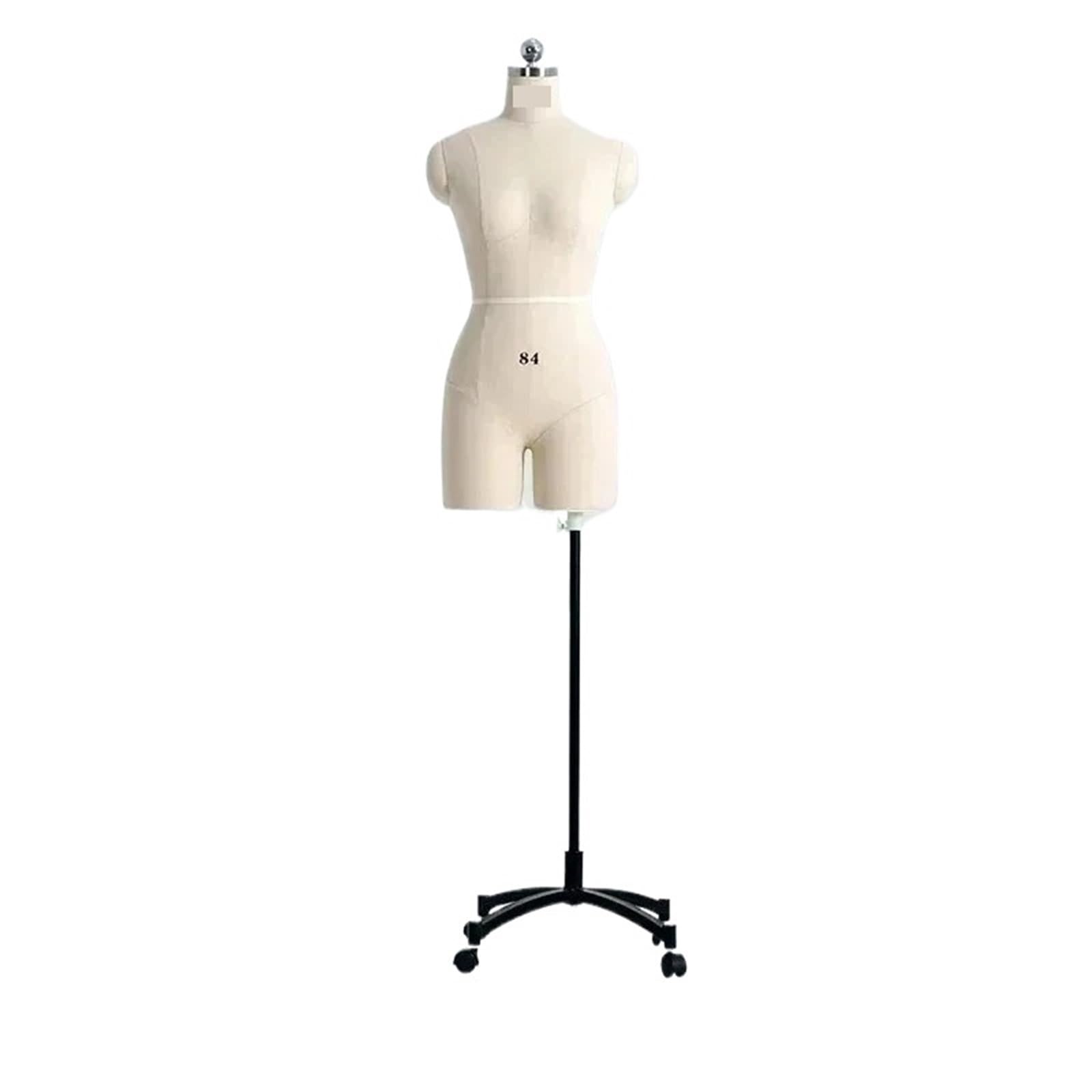 Schneiderpuppe Leinenbezug Körper weibliche Schaufensterpuppen mit Beinen for Kleidung Design Büste Nähen Schneider Schaufensterpuppe Kleid Display Stand Can Pin(84-Note Size)