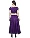 Wevez® Women's Plus Size Maxi Skirt Gypsy 25 Yard Long Flowy Solid Color Cotton Renaissance Skirt Violet
