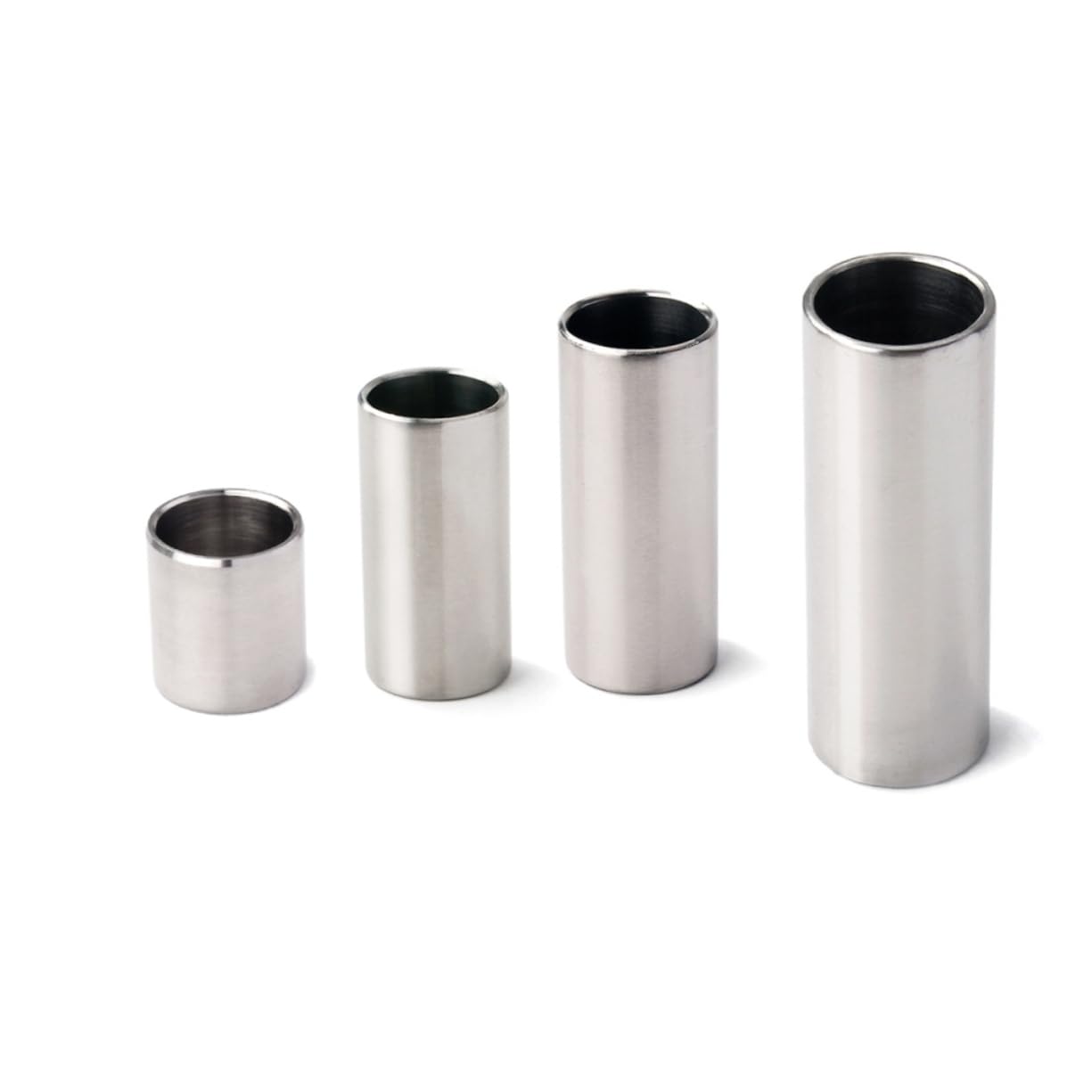 TOYANDONA Slide De Guitarra De Acero Inoxidable Cromado, Tubo Deslizante De 51 Mm Plateado Para Guitarras Acústicas y Eléctricas, Control Deslizante Para Sustain y Entonación Precisa
