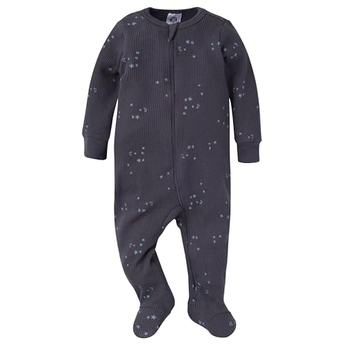 Image of Gerber Baby Boys & Girls 2-Pack 2-Way Zip Thermal Footed Sleep 'N Play