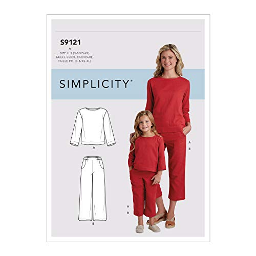Patron Simplicity 9121 ensemble décontracté mère et fille - 2