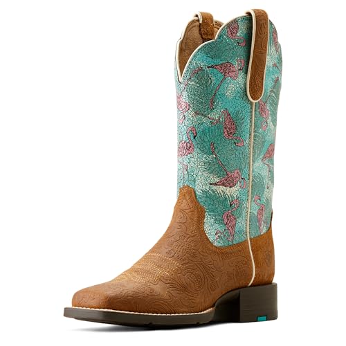 Image of Ariat Women's Round Up Wide Square Toe Western Boot