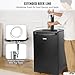 VEVOR Beer Kegerator, Dual Tap Commercial Draft Beer Dispenser for D system, Full Size Keg Refrigerator with 5lbs CO2 Tank, Hold 2 Sixth / 2 Ball lock keg, Black