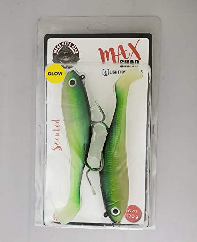 Lighthouse Lures Mega Bite Max Shad Swim Baits 6oz Amazing for Lingcod, Halibut