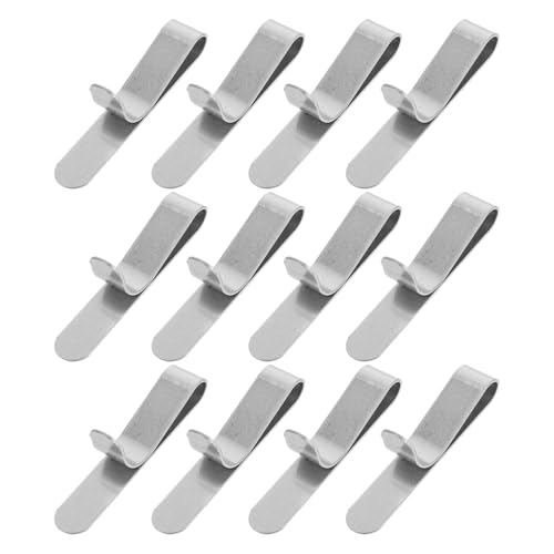 SHINEOFI Lot de 12 Pinces à Gâteau Réglables en Acier Inoxydable pour Cercles à Pâtisserie de 6-10 CM de Hauteur Fixations Robustes pour Moules à Mousse Accessoires de Cuisson