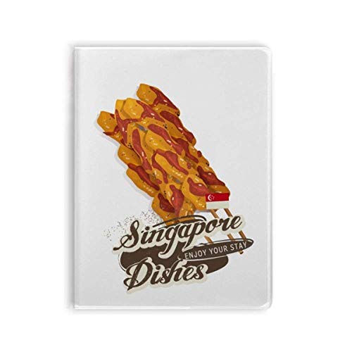 Carnet Singapour Satay souple au café pour dessiner vos recettes