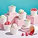 Stockroom Plus Ice Cream Cups - 8 Oz, White, 200-Pack, Classic - Disposable Snack Cups for Ice Cream Sundae Bar Supplies - Disposable Dessert Bowls